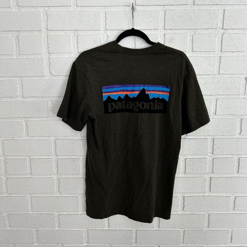 Patagonia T Shirt Mens Small Responsibili Tee Dark Olive Green